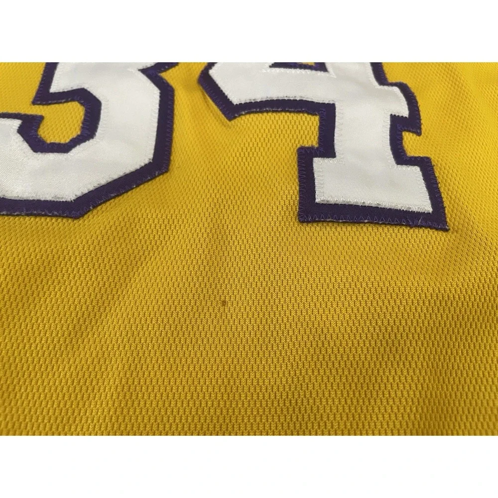 Nike Los Angeles Lakers Shaquille O'Neal #34 Sz 3XL 56 NBA Dri-FIT Yellow Jersey